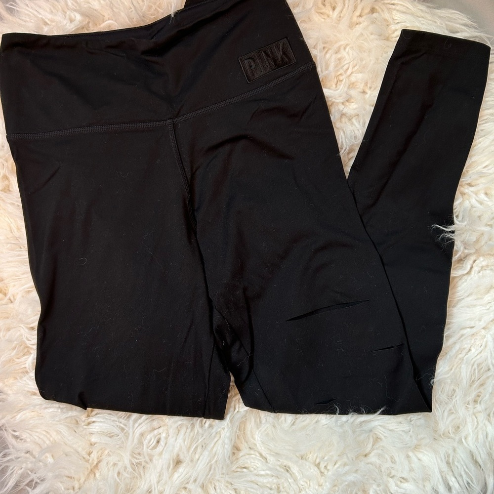 PINK Victoria's Secret Ultimate Black Leggings